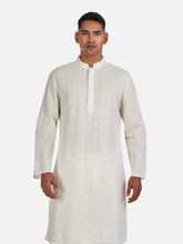 Ivory Blossom Embroidered Kurta